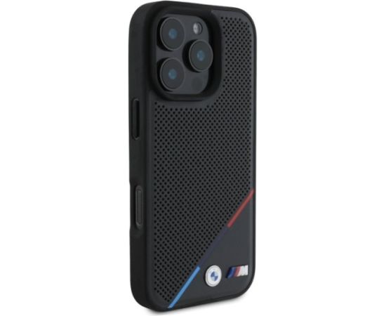 BMW M.Perforated Tricolor Line MagSafee Aizsargapvalks priekš Apple iPhone 16 Pro Max