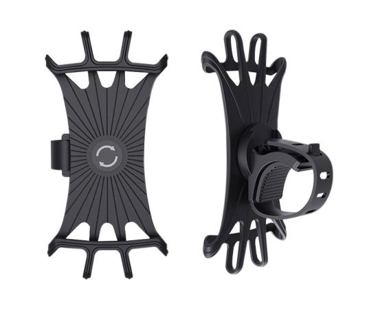 Hurtel Swivel silicone bike holder - black