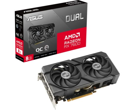 ASUS Dual -RX7600-O8G-EVO AMD Radeon RX 7600 8 GB GDDR6