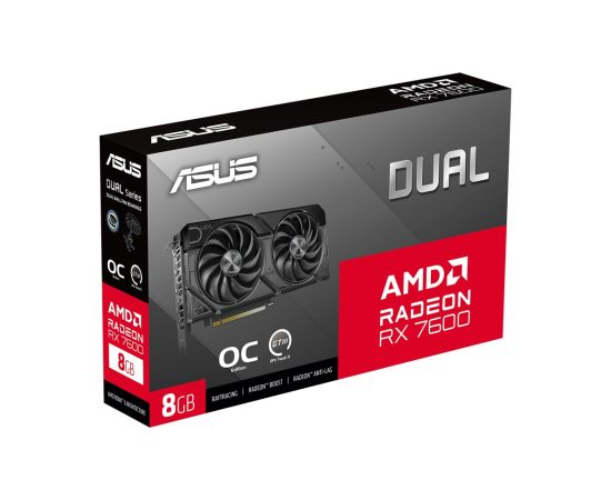 ASUS Dual -RX7600-O8G-EVO AMD Radeon RX 7600 8 GB GDDR6