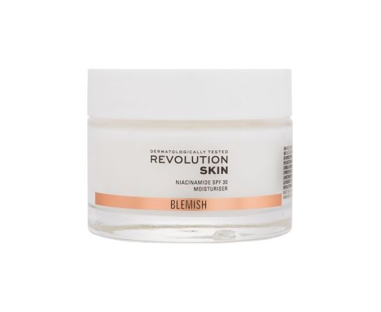 Revolution Skincare Blemish / Niacinamide Moisturiser 50ml SPF30 W / Day Cream