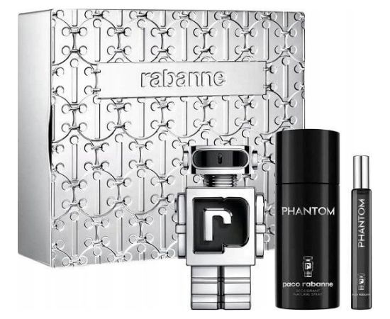 Paco Rabanne Paco Rabanne Phantom Eau de Toilette 100ml. + Eau de Parfum 10ml. + Deodorant Spray 150ml. ZESTAW