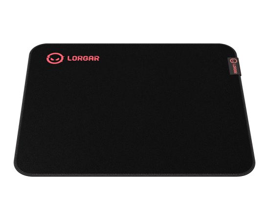 Lorgar Main 323, Gaming mouse pad, Precise control surface, Red anti-slip rubber base, size: 360mm x 300mm x 3mm, weight 0.21kg