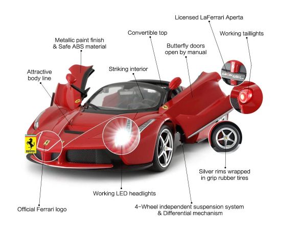 RASTAR R/C 1:14 Ferrari LaFerrari Aperta (with drift function)