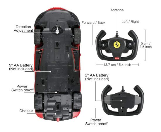 RASTAR R/C 1:14 Ferrari LaFerrari Aperta (with drift function)