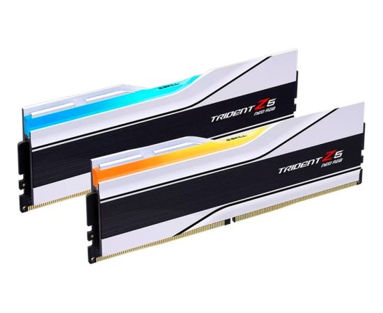 G.Skill DDR5 - 48GB - 6400 - CL - 32 (2x 24 GB) dual kit, RAM (white, F5-6400J3239F24GX2-TZ5NRW, Trident Z5 NEO RGB, AMD EXPO)