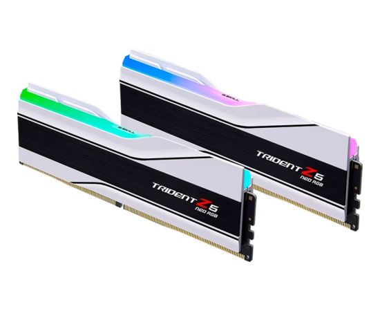 G.Skill DDR5 - 48GB - 6400 - CL - 32 (2x 24 GB) dual kit, RAM (white, F5-6400J3239F24GX2-TZ5NRW, Trident Z5 NEO RGB, AMD EXPO)