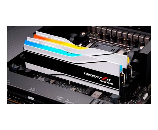 G.Skill DDR5 - 48GB - 6400 - CL - 32 (2x 24 GB) dual kit, RAM (white, F5-6400J3239F24GX2-TZ5NRW, Trident Z5 NEO RGB, AMD EXPO)