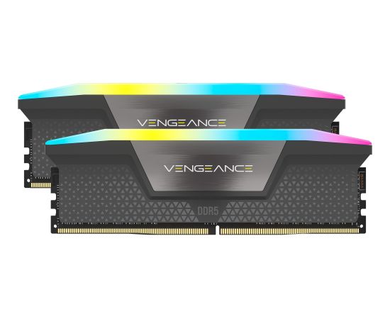 Corsair DDR5 - 32GB - 5600 - CL - 40 (2x 16 GB) dual kit, RAM (gray, CMH32GX5M2B5600Z40, Vengeance RGB, AMD EXPO)