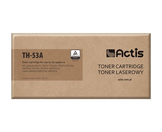 Actis TH-53A Toner (replacement for HP 53A Q7553A, Canon CRG-715; Standard; 3000 pages; black)