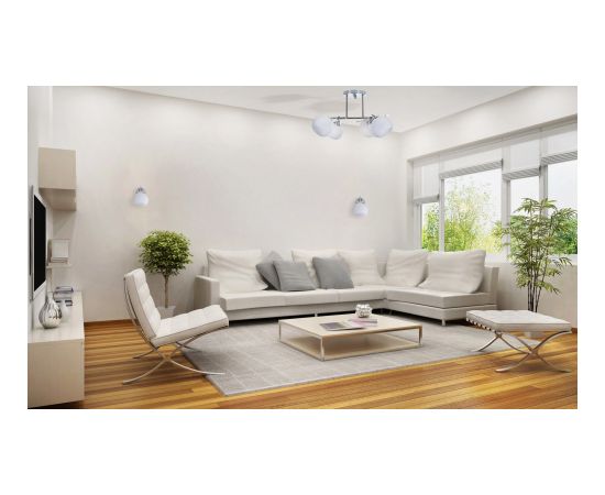 Activejet Classic single wall lamp - IRMA nickel E27 for the living room