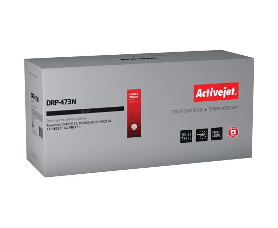 Activejet DRP-473N drum (replacement for Panasonic KX-FAT473X; Supreme; 10000 pages; black)