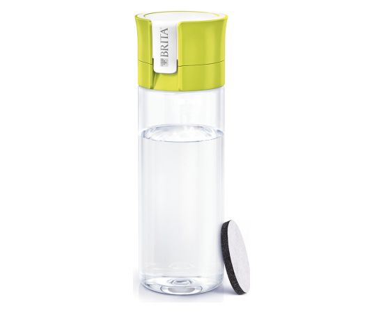 Brita Fill&Go lime green filter bottle +4filters