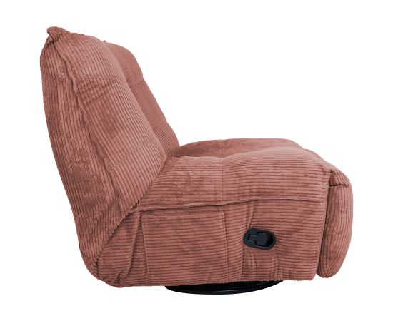 Recliner leisure chair WIN-WIN with manual mechanism, pink