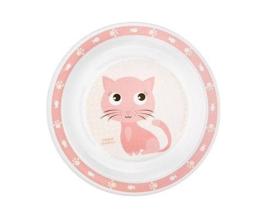 Canpol Šķivis plastmasas CUTIE ANIMALS 4/411 pink