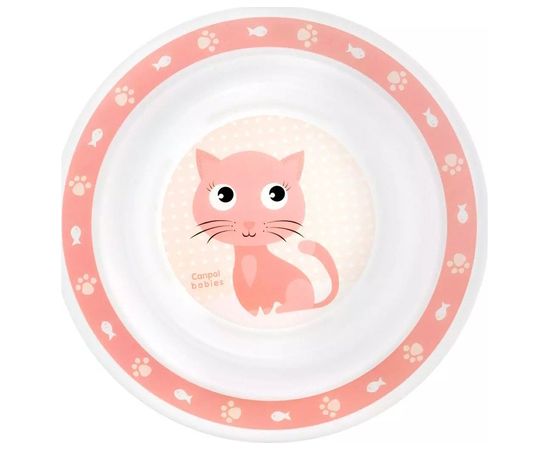 Canpol Plastmasas bļoda CUTE ANIMALS 4/412 pink