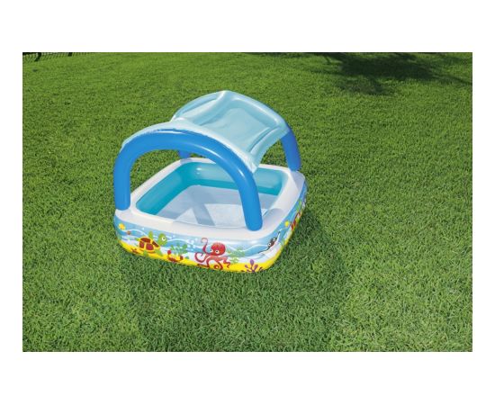 Bestway baseins ar nojumi 147x147x122 cm