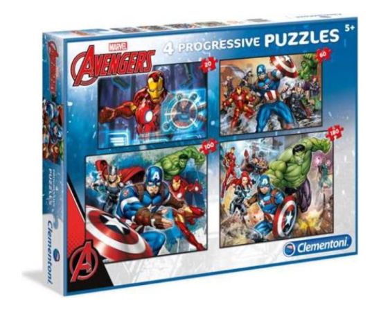 Clementoni Puzzle 20+60+100+180 The Avengers (07722)