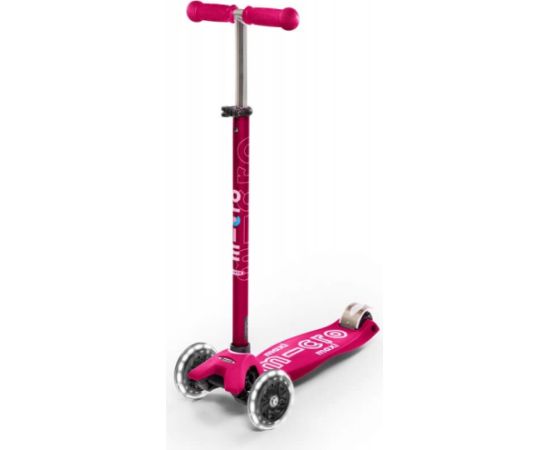 Micro Mobility Maxi Micro Deluxe LED Kids Three wheel scooter Pink