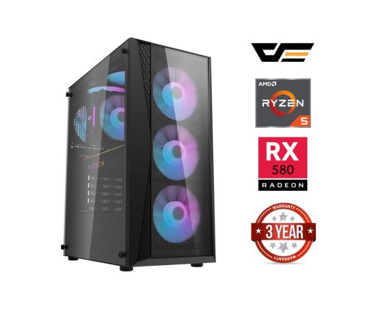 MDD Ryzen 5 5600X 64GB 4TB SSD RX580 Windows 11 Home