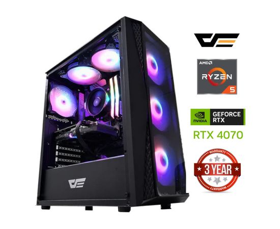 MDD Ryzen 5 5600X 16GB 4TB SSD RTX 4070 Windows 11 Pro