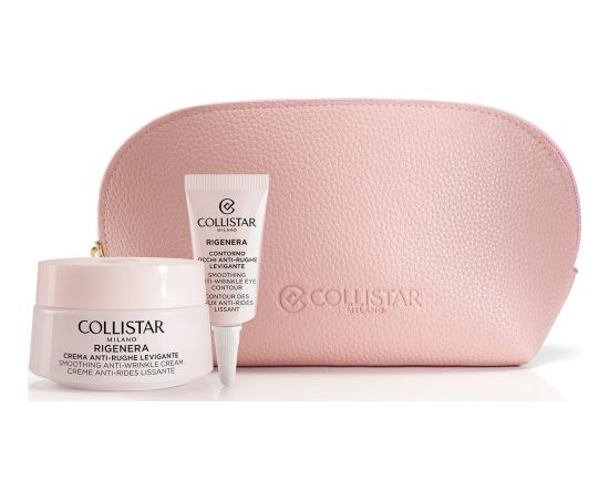 Collistar COLLISTAR SET (ANTI WRINKLE SMOOTHING CREAM 50ML + ANTI WRINKLE SMOOTHING EYE CONTOUR 5ML + PROTECTIVE MAGIC DROPS SACHET + COSMETICS BAG)