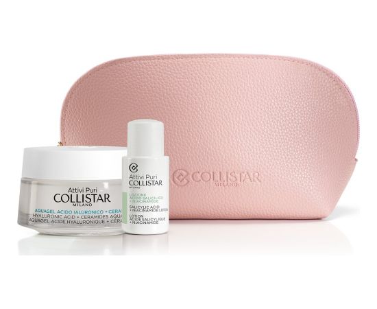 Collistar SET (FACIAL LOTION 15ML + VOLUMIZING FACE CREAM 50ML + COSMETICS BAG)