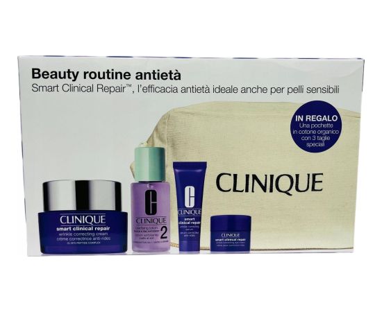 Clinique CLINIQUE SET (SMART CLINICAL REPAIR WRINNKLE CORRECTING CREAM 50ML + LOTION 30ML + SERUM 10ML + EYE CREAM 5ML)