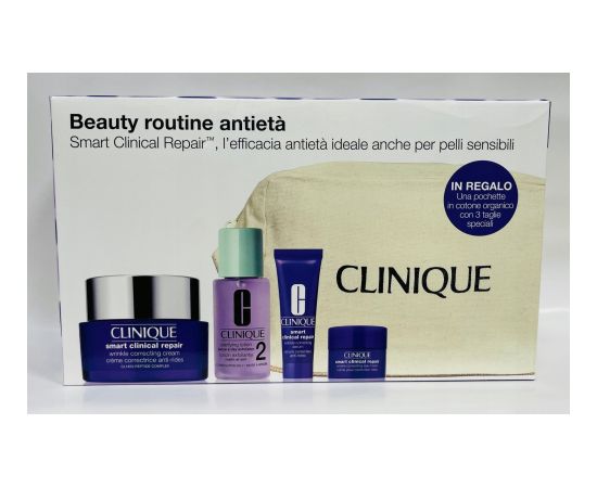 Clinique CLINIQUE SET (SMART CLINICAL REPAIR WRINNKLE CORRECTING CREAM 50ML + LOTION 30ML + SERUM 10ML + EYE CREAM 5ML)