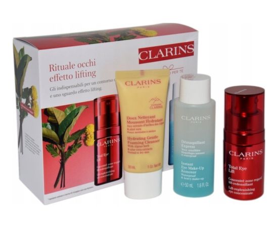 Clarins CLARINS SET (TOTAL EYE LIFT 15ML + INSTANT EYE MAKE UP REMOVER 50ML + MASCARA SUPRALIFT & CURL 3ML)