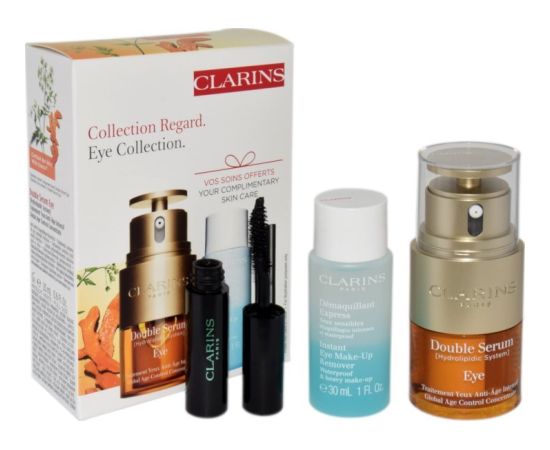 Clarins CLARINS SET (DOUBLE SERUM EYE 20ML + INSTANT EYE MAKE UP REMOVER 50ML + MASCARA SUPRA LIFT & CURL 3ML)