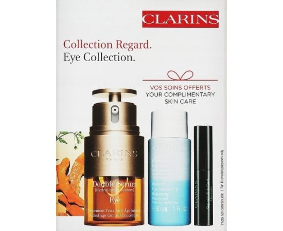 Clarins CLARINS SET (DOUBLE SERUM EYE 20ML + INSTANT EYE MAKE UP REMOVER 50ML + MASCARA SUPRA LIFT & CURL 3ML)