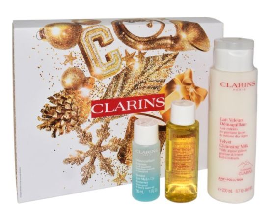 Clarins CLARINS SET (VELVET CLENSING MILK 200ML + INSTANT EYE MAKE-UP REMOVER 30ML + HYDRATING TONING LOTION 50ML)