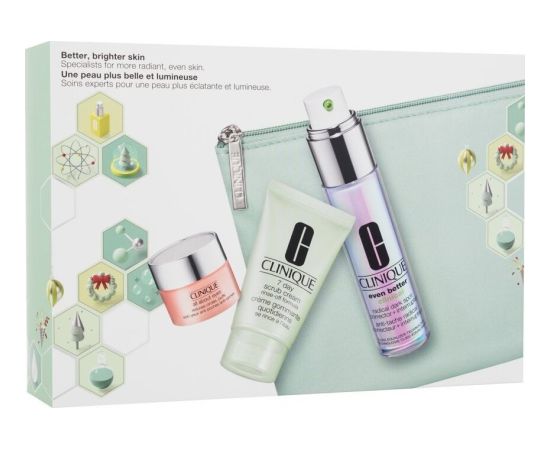 Clinique CLINIQUE SET (EVEN BETTER CLINICAL RADICAL DARK SPOT CORRECTOR+INTERRUPTER + 7DAY SCRUB 30ML + ALL ABOUT EYES 5ML)