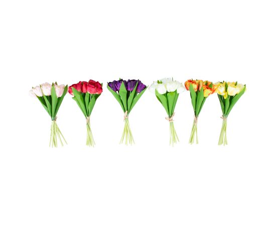 Artificial flower FLOWERLY H30cm 10pcs tulips, mix