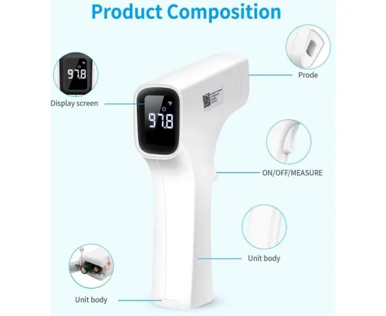 BBLOVE Non Contact Thermometer Art.AET-R1B1 Elektroniskais bezkontakta termometrs