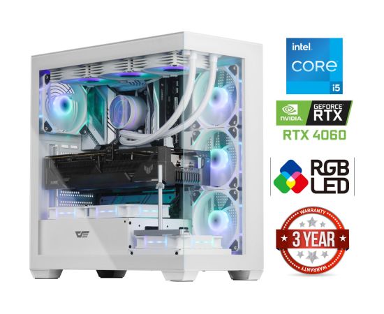 MDD Core i5-12400F 32GB 1TB SSD 2TB HDD RTX 4060 NoOS