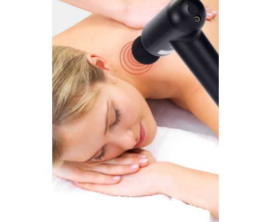 Melissa & Doug Rechargeable massage gun, 4 heads Melissa, spray black