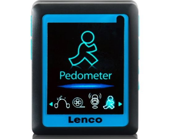 MP3/4 player with pedometer EN 4GB Lenco, blue