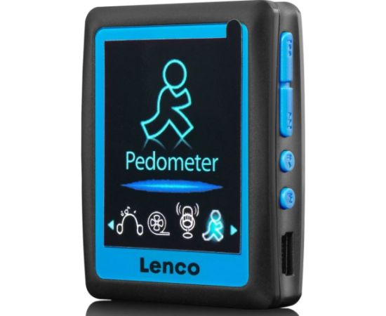 MP3/4 player with pedometer EN 4GB Lenco, blue