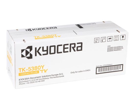 Kyocera TK-5380Y (1T02Z0ANL0) Toner Cartridge, Yellow