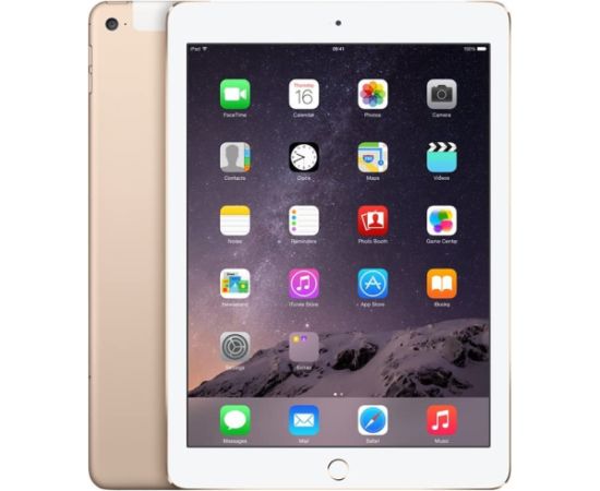 Apple iPad Air 2 9.7" 128GB WiFi + Cellular - Gold (Atjaunināts, stāvoklis labi)