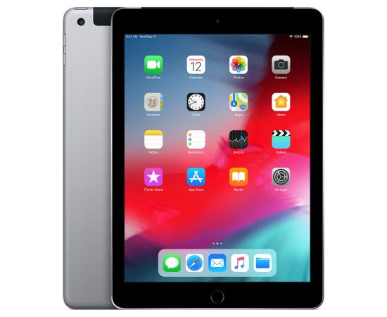 Apple iPad 6 9.7" 32GB WiFi + Cellular - Space Gray (Atjaunināts, stāvoklis Ļoti labi)