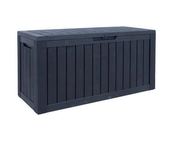 Storage box BOMM 117,5x47,5xH59cm/300L, black plastic