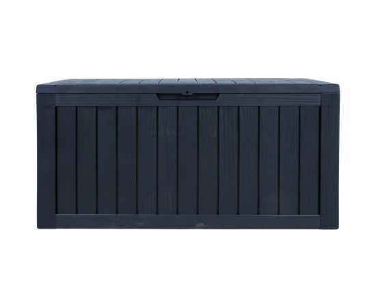 Storage box BOMM 117,5x47,5xH59cm/300L, black plastic