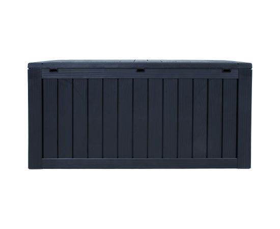 Storage box BOMM 117,5x47,5xH59cm/300L, black plastic