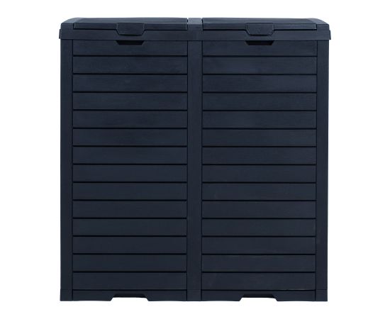 Trash bin GALA 78x41xH86cm/230L, black plastic