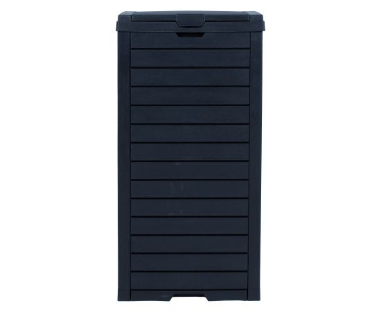 Trash bin GALA 41x41xH86cm/118L, black plastic