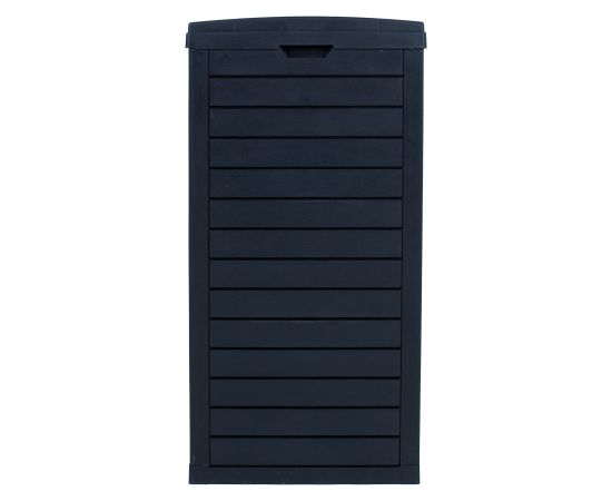 Trash bin GALA 41x41xH86cm/118L, black plastic