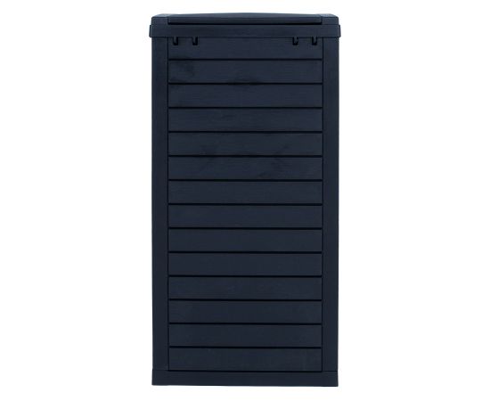 Trash bin GALA 41x41xH86cm/118L, black plastic